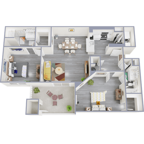 a 3 bedroom floor plan of 3773 sqft